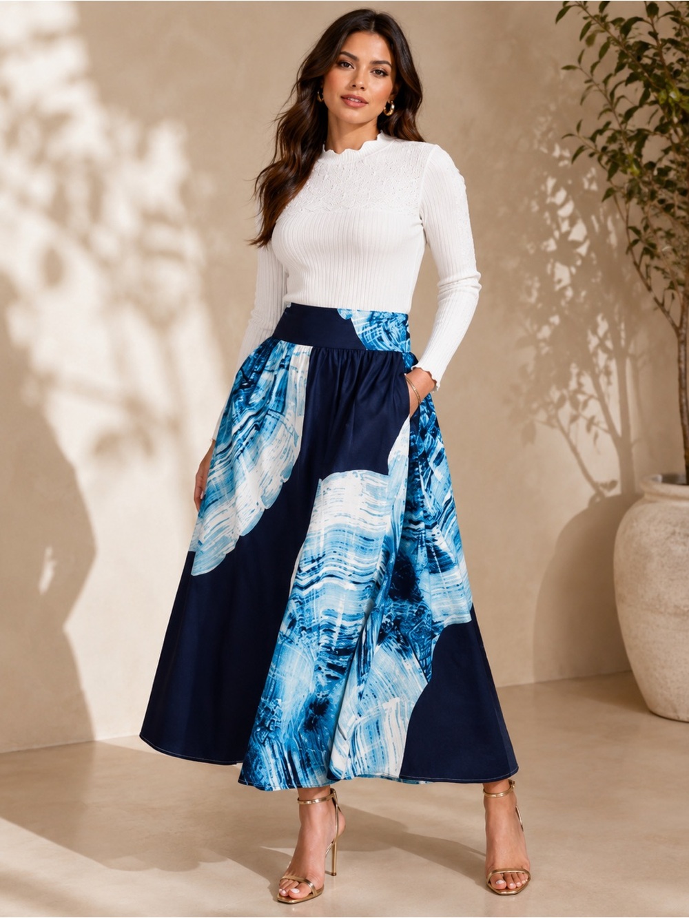 Aleeza Paris Aruba Ocean Skirt